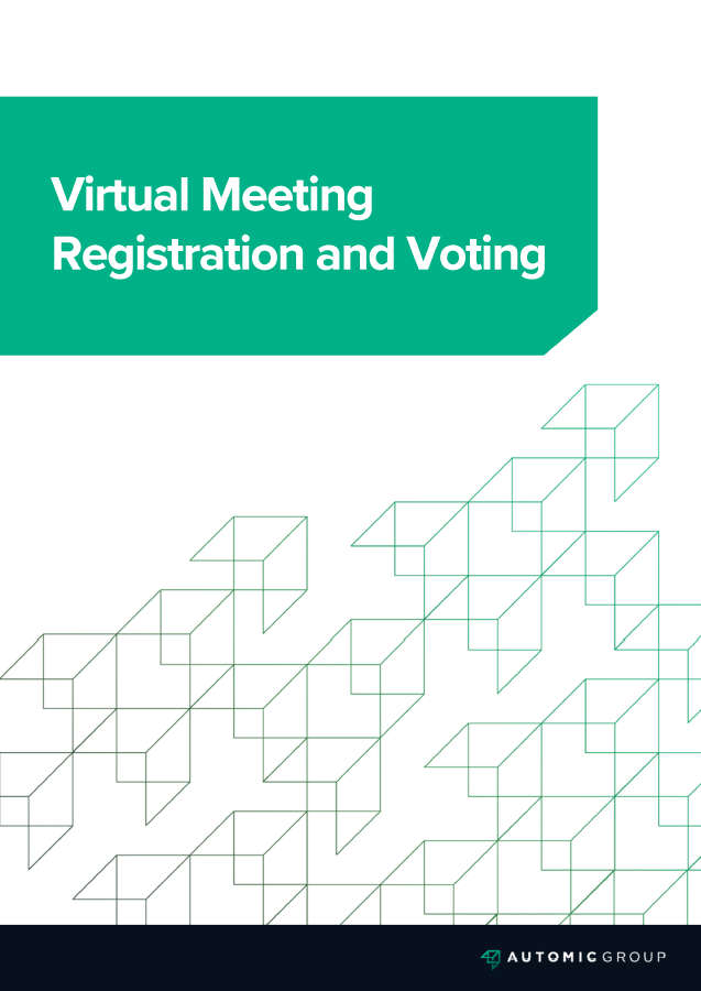 Embedded Virtual Meeting - Shareholder Registration and Voting Guide