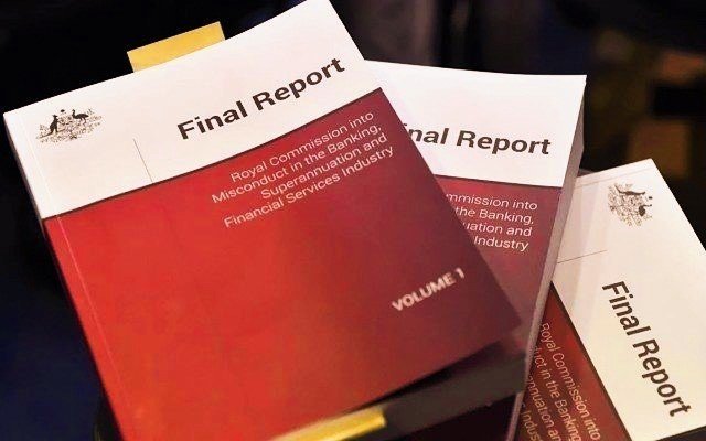 Royal Commission’s finding reports stacked